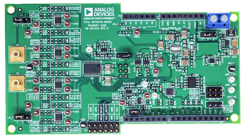 机械图纸 - Analog Devices Inc. EVAL-AD7091R-8ARDZ 评估板